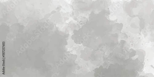 Grey water color  banner Paint leaks and  Vector watercolor texture for cards abstract white background with gray grunge texture of a concrete wall isolated grainy closeup. soft gray paint wall textur