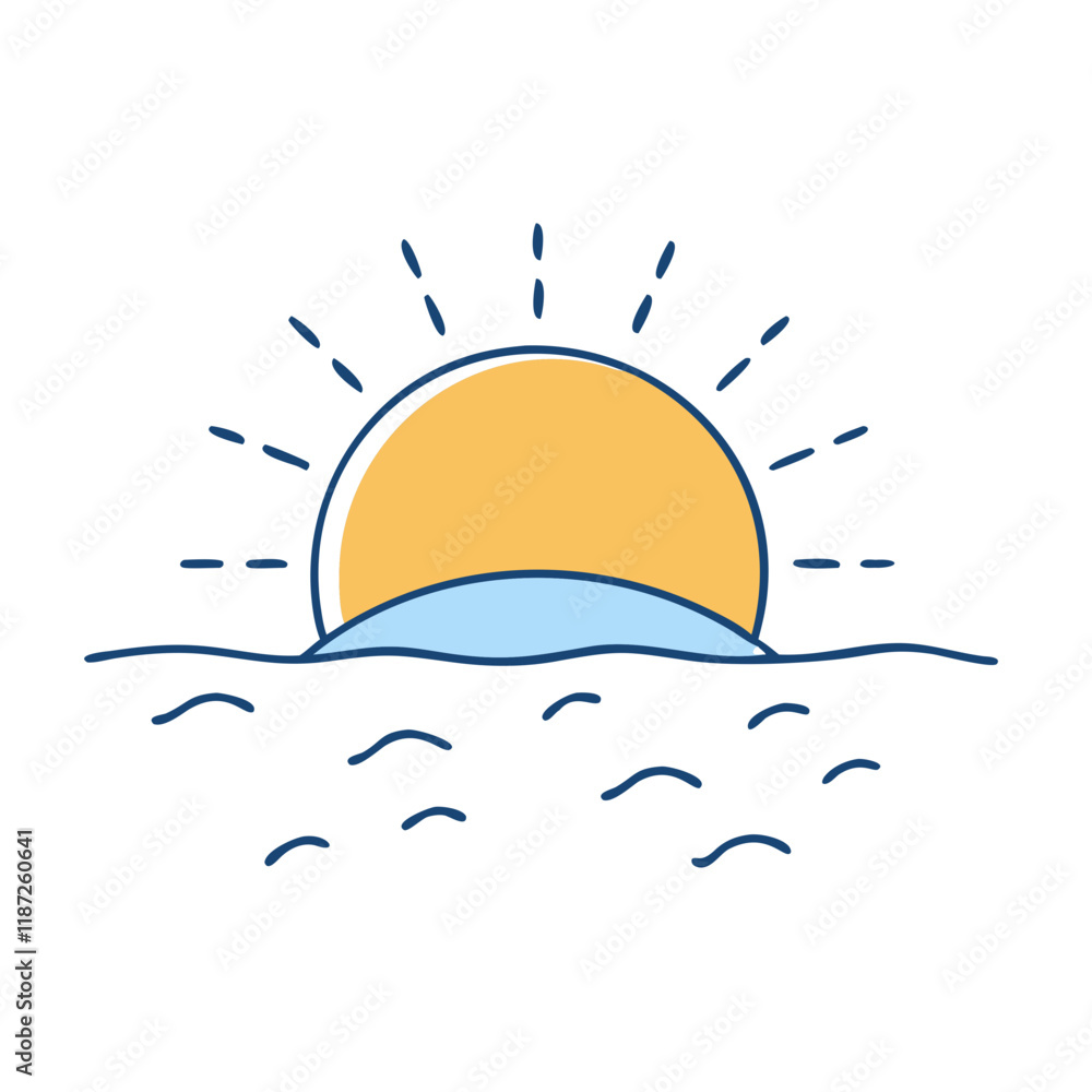 simple sunrise vector icon, simple sunrise vector illustration - simple illustration of simple sunrise, perfect for logos,and simple sunrise -themed designs. simple sunrise vector icon, simple sunrise vector illustration - simple illustration of simple sunrise, perfect for logos,and simple sunrise -themed designs.