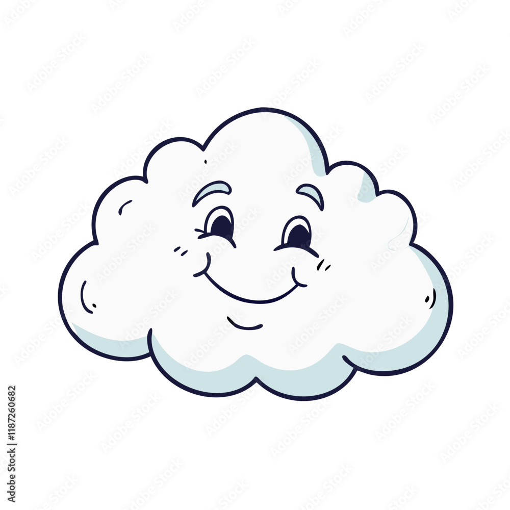 smiling cloud vector icon, smiling cloud vector illustration - simple illustration of smiling cloud, perfect for logos,and smiling cloud -themed designs. smiling cloud vector icon, smiling cloud vector illustration - simple illustration of smiling cloud, perfect for logos,and smiling cloud -themed designs.