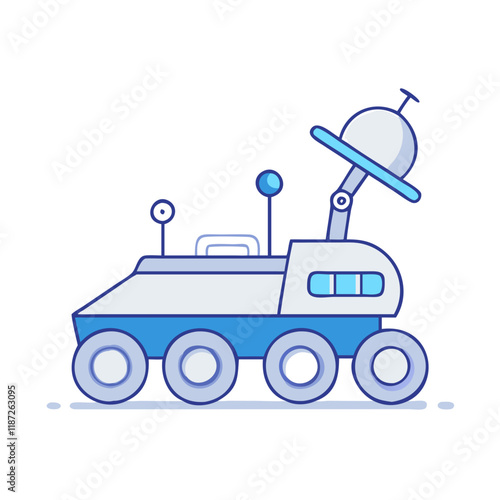 lunar rover vector icon, lunar rover vector illustration - simple illustration of lunar rover, perfect for logos,and lunar rover -themed designs.