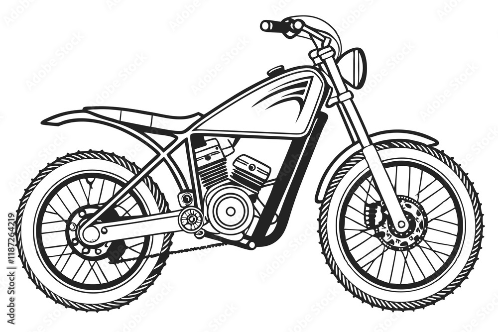 Fototapeta premium silhouette Electric bike vector on white background