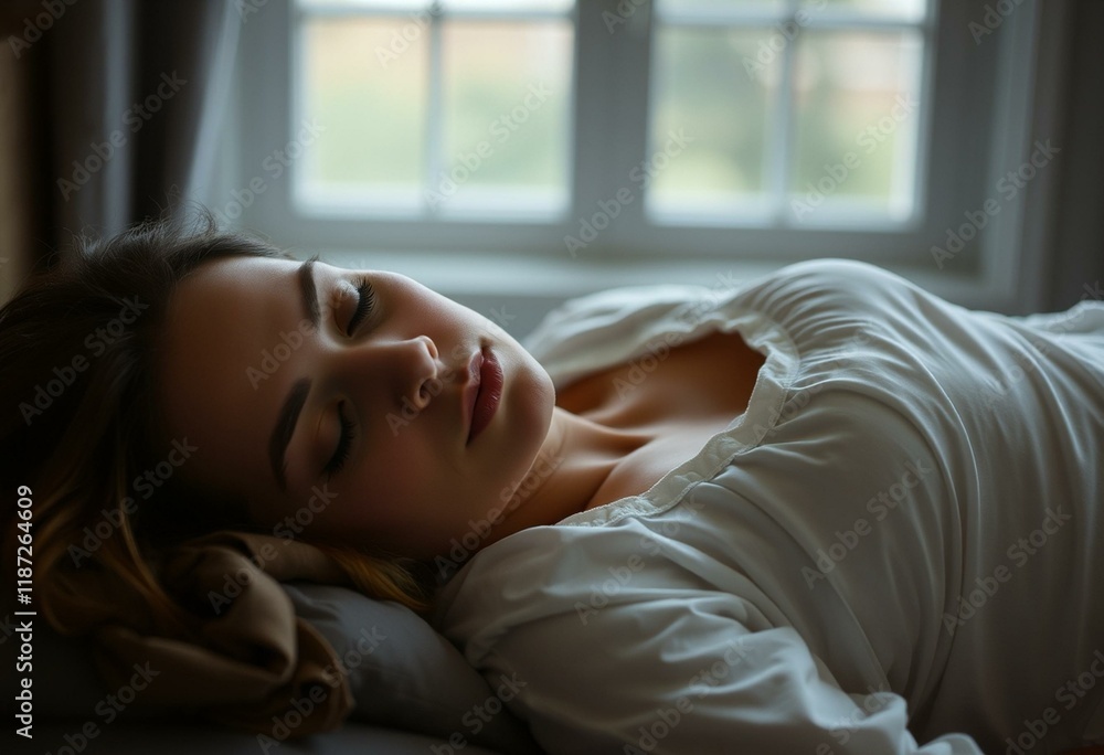 Portrait of a sleeping woman Portrait of a sleeping woman