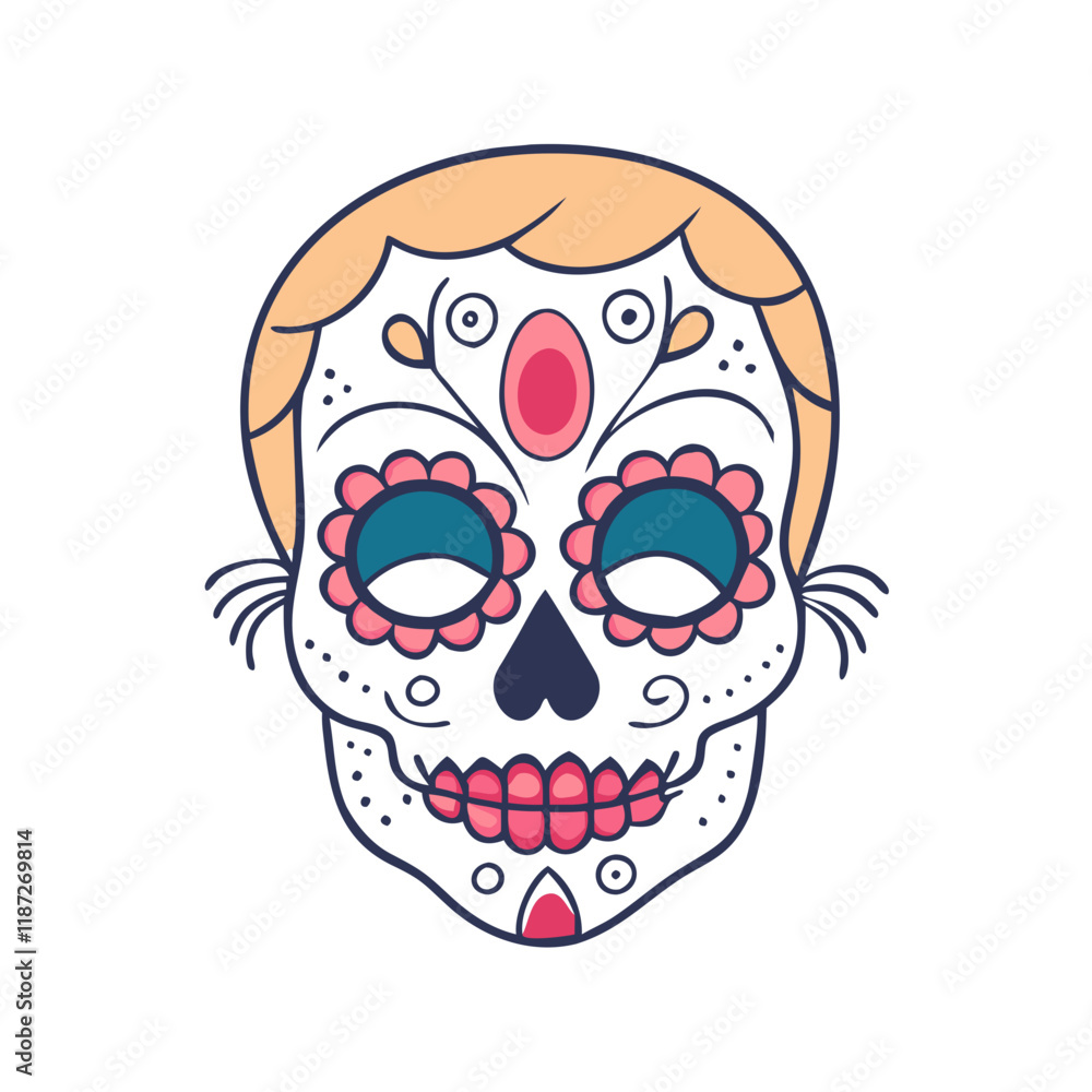 sugar skull makeup vector icon, sugar skull makeup vector illustration-simple illustration of sugar skull makeup, perfect for logos,and sugar skull makeup-themed designs. sugar skull makeup vector icon, sugar skull makeup vector illustration-simple illustration of sugar skull makeup, perfect for logos,and sugar skull makeup-themed designs.