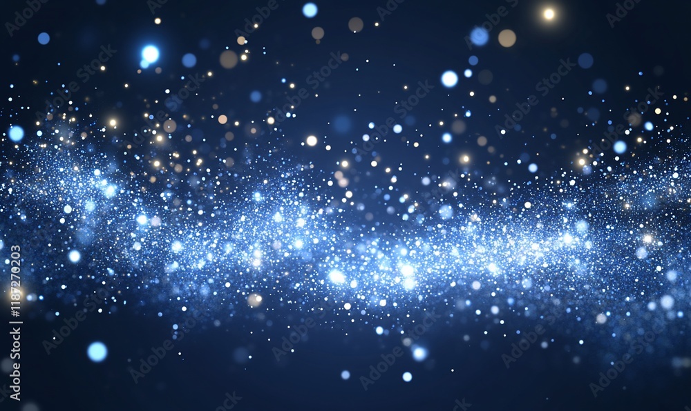 Obraz premium Abstract glowing particles flowing