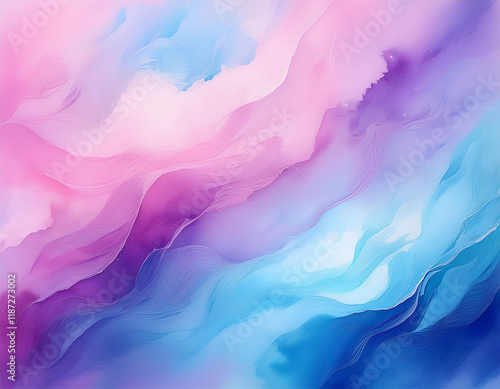 light pink lilac and blue watercolor background diagonal gradient background