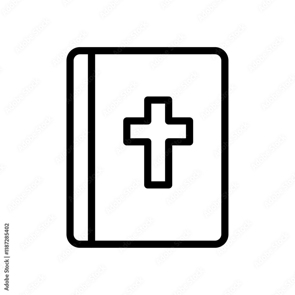 Bible icon flat editable icon mark Bible icon flat editable icon mark