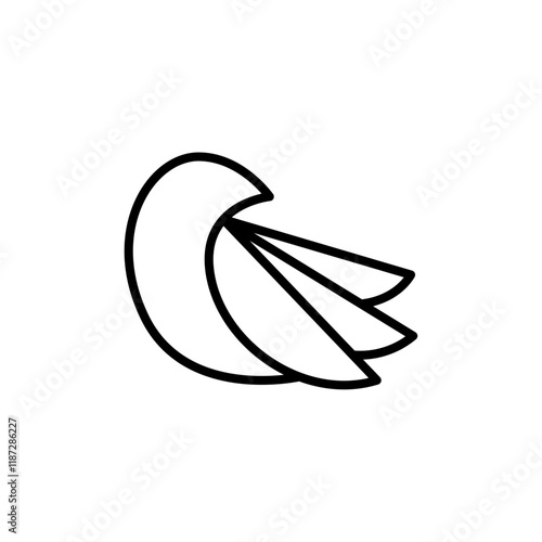 Canary icon flat editable icon mark