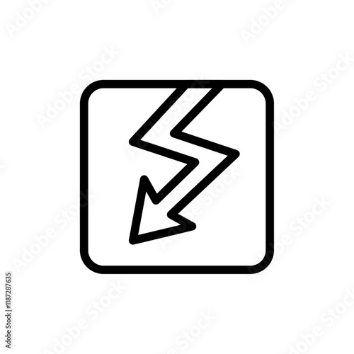 Electro devices icon flat editable icon mark