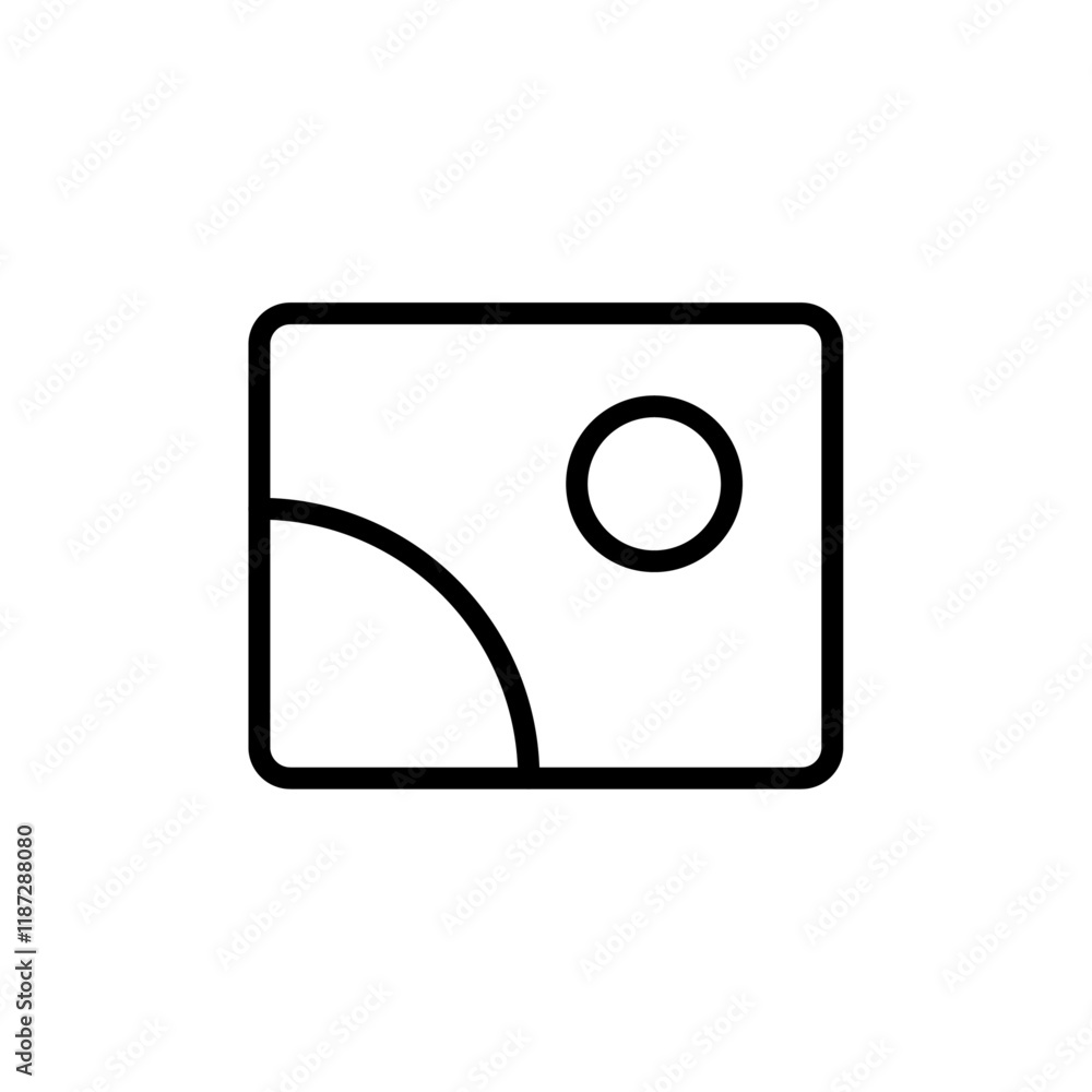 Gallery icon flat editable icon mark Gallery icon flat editable icon mark