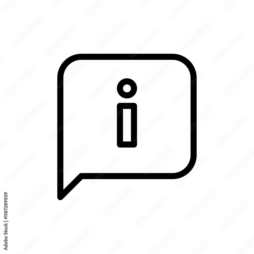 Information icon flat editable icon mark Information icon flat editable icon mark