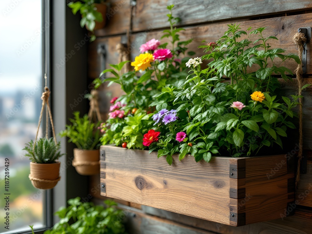 Fototapeta premium Building a Vertical Garden