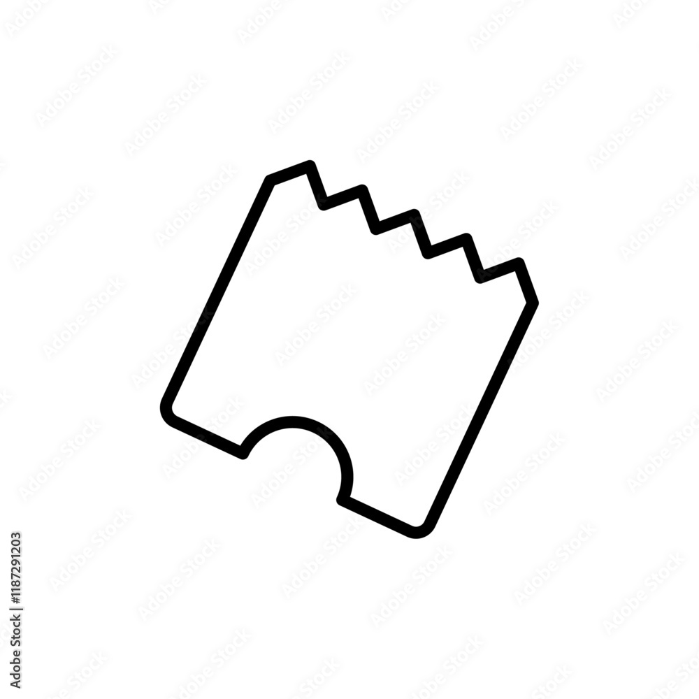 Ticket icon flat editable icon mark Ticket icon flat editable icon mark
