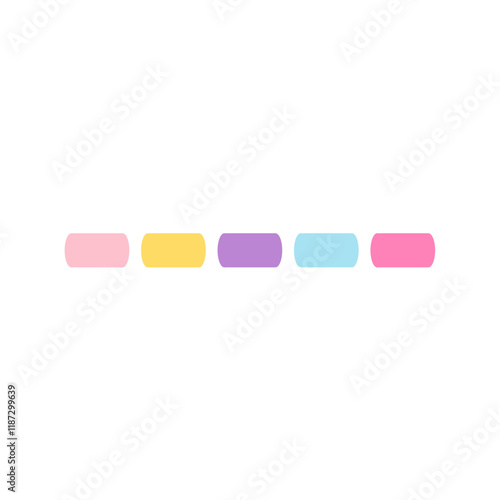 Colorful cute border decoration