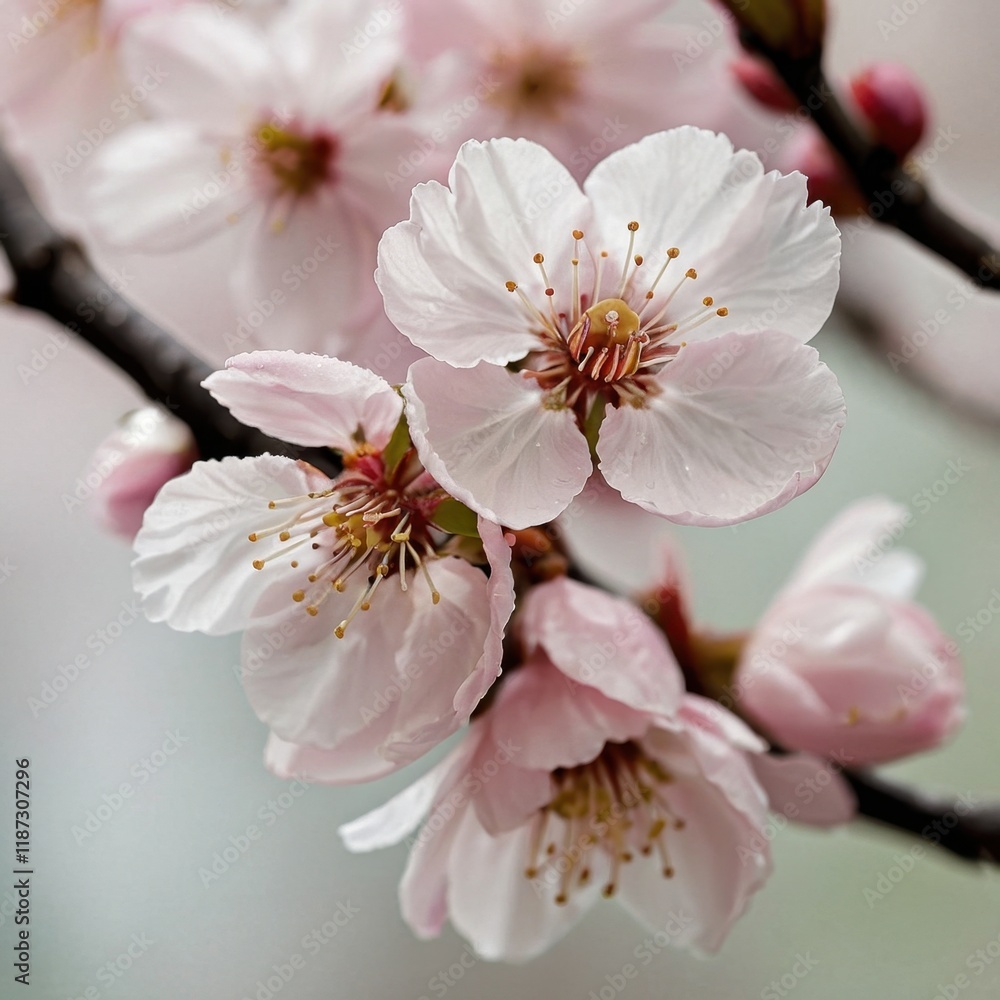 Delicate pink cherry blossom, cherry blossoms, spring flowers Delicate pink cherry blossom, cherry blossoms, spring flowers