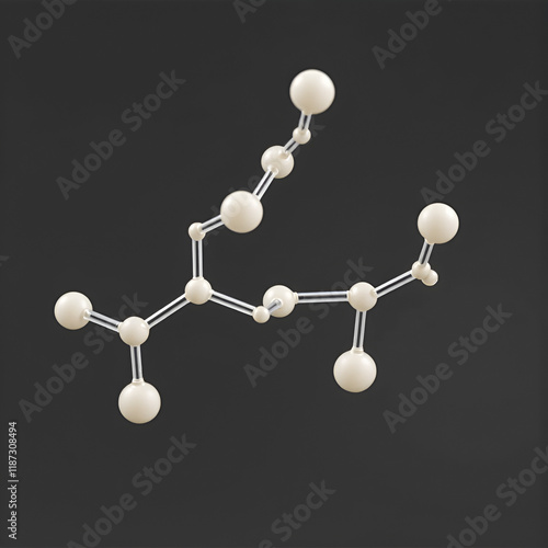 Mannose (D-mannose) sugar molecule. Epimer of glucose. Skeletal formula. photo