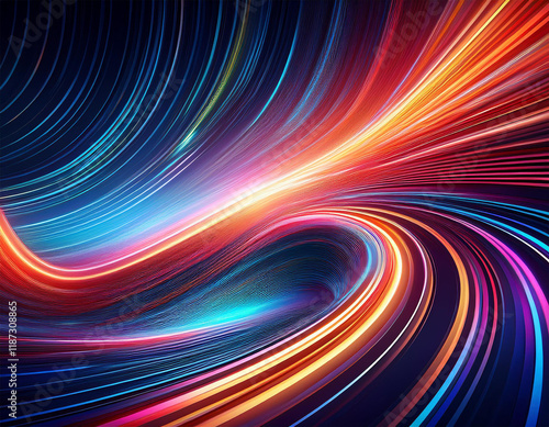 curving lines create a sense of speed and motion gradient digital background