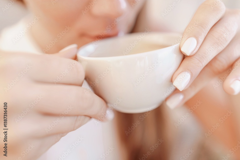 Woman coffee cafe. Coffee break in cafe. Tranquil long haired woman drinking coffee. Woman coffee cafe. Coffee break in cafe. Tranquil long haired woman drinking coffee.