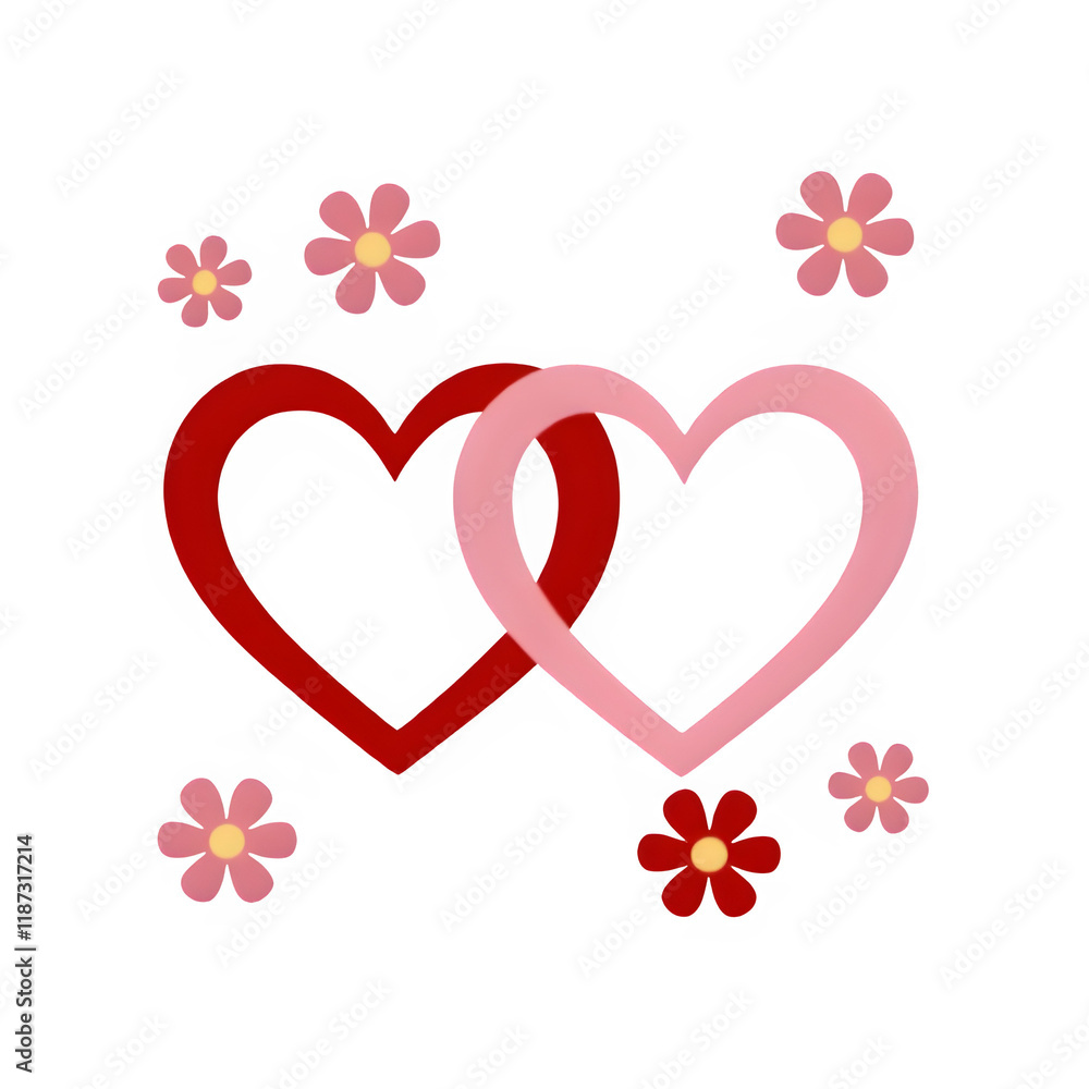 heart with flowers heart with flowers