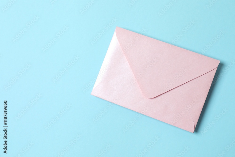 Paper envelope on color background Paper envelope on color background