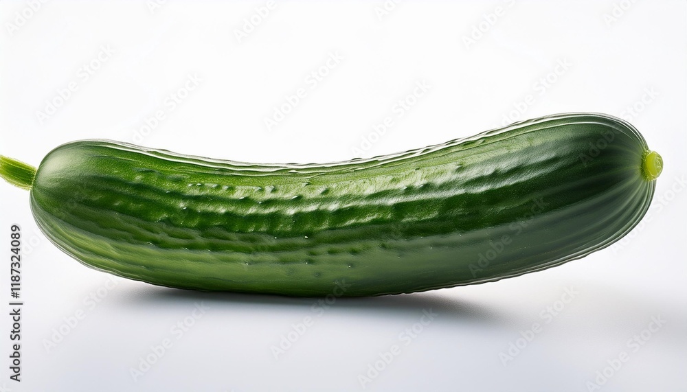 fresh long cucumber over a white background fresh long cucumber over a white background
