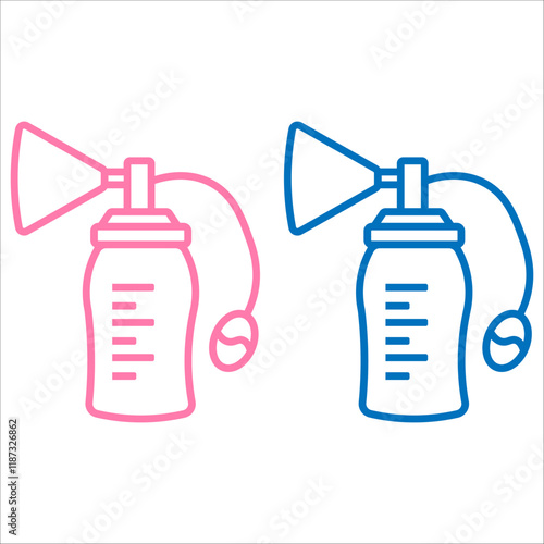 breast pump icon vector illustration symbol