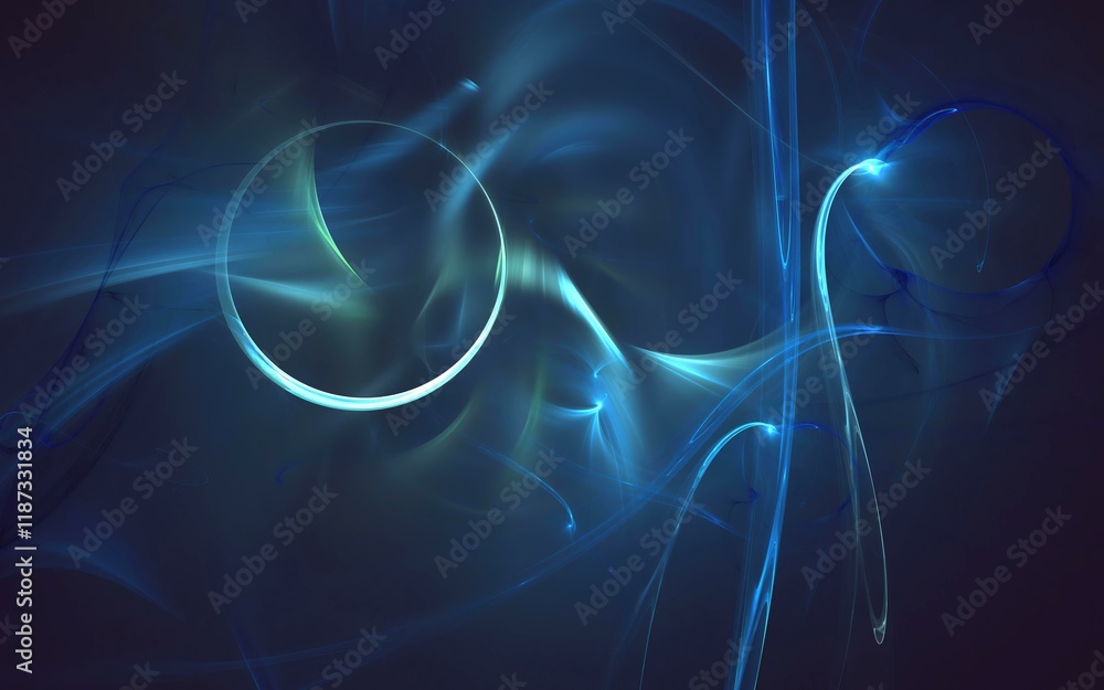 3D rendering abstract fractal light background 3D rendering abstract fractal light background