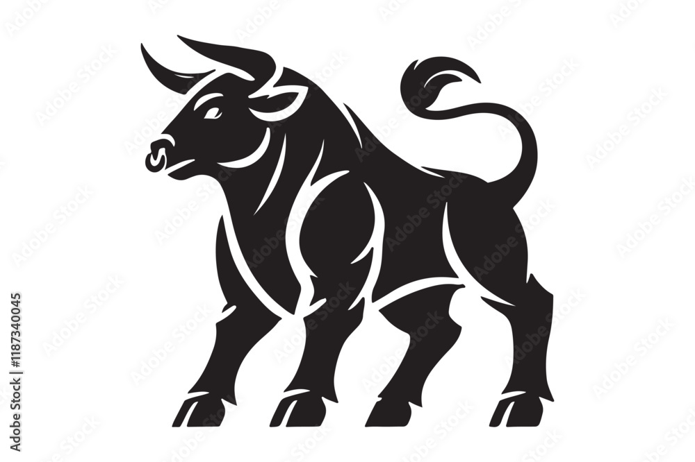 Bull silhouette Bull silhouette