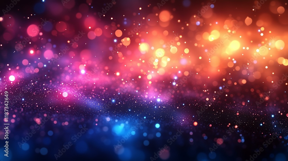 Vibrant bokeh lights in abstract colorful background Vibrant bokeh lights in abstract colorful background
