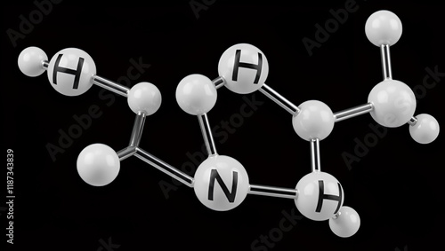 methylsulfonylmethane molecule, structural chemical formula, ball-and-stick model, isolated image sulfones photo