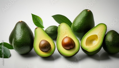 avocado wallpaper on white heritage photo