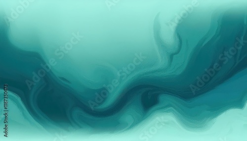 Vibrant Teal and Green Watercolor Abstract with Fluid Texture A Mesmerizing TealBlue and Green Swirl Background, Showcasing the Magic of Liquid Movement and Color Blending photo