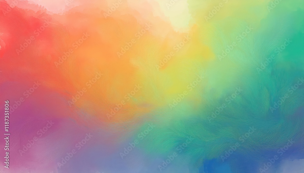 Vibrant and Expressive Watercolor Gradient A Captivating Abstraction for Creative Projects, Featuring a Rich Palette of Blues, Greens, and Yellows, Depicting the Beauty and
