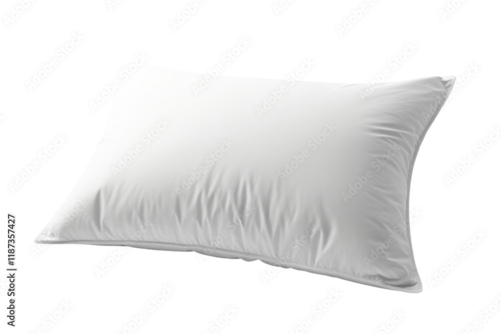 Pillow resting on a soft surface in a bright and simple setting promoting comfort and relaxation Pillow resting on a soft surface in a bright and simple setting promoting comfort and relaxation