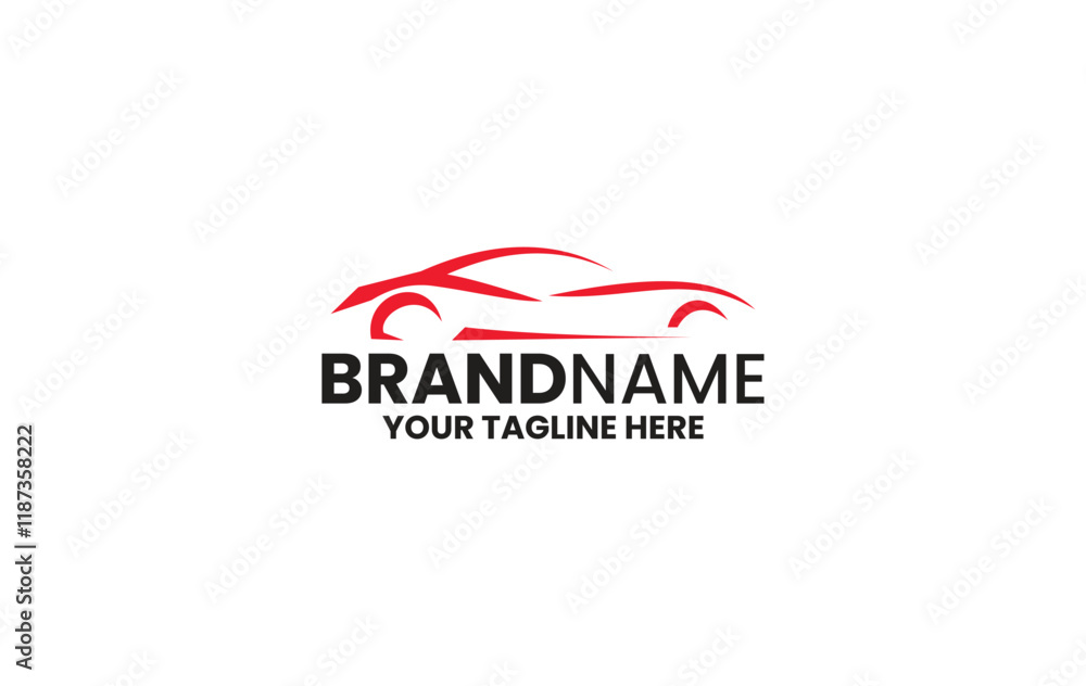 Fototapeta premium racing car logo