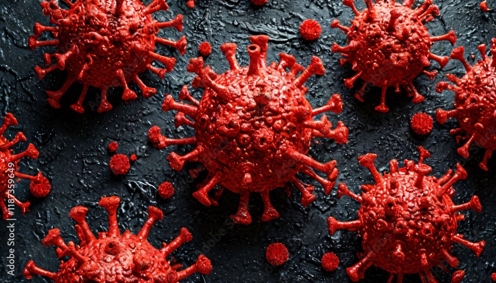 Healthcare awareness virus spread simulation. Healthcare awareness virus spread simulation.