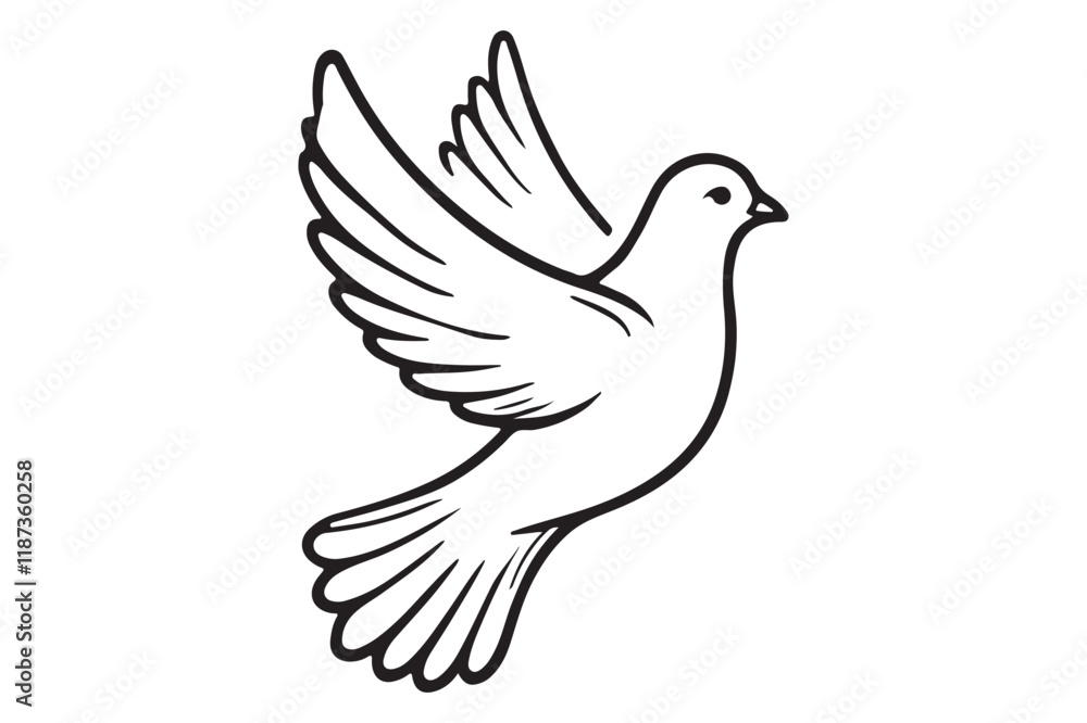 Peace symbol, dove icon vector template Peace symbol, dove icon vector template