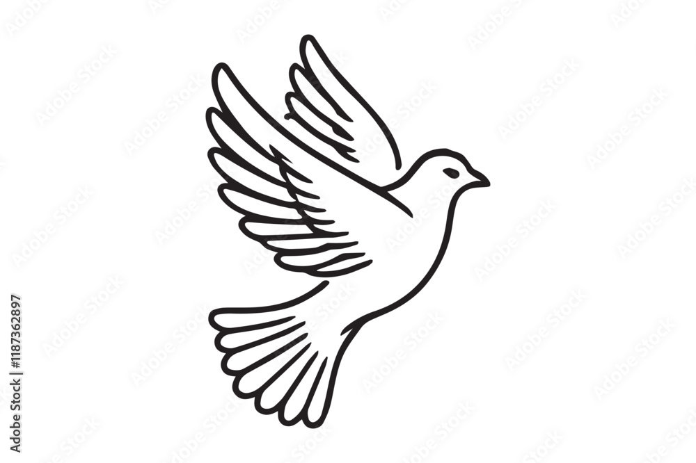 Peace symbol, dove icon vector template Peace symbol, dove icon vector template