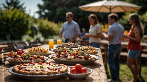 Outdoor Corporate Pizza Party