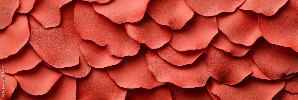 Fototapeta premium Delicate coral rose petals overlap, creating a textured and romantic background, perfect for valentine's day, mother's day, or spring themed projects