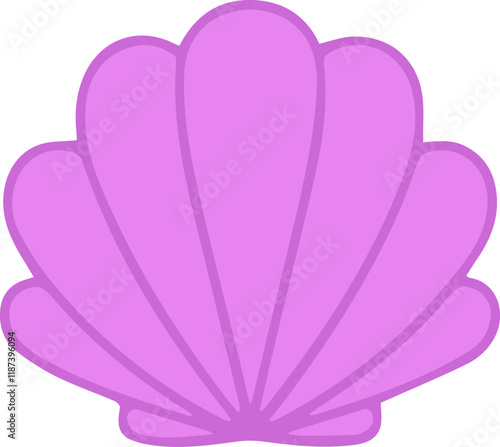 Purple Seashell Scallop