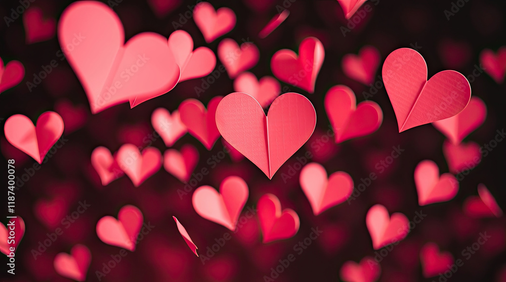 Romantic colorful background with flying hearts. Valentine's day design. Romantic colorful background with flying hearts. Valentine's day design.