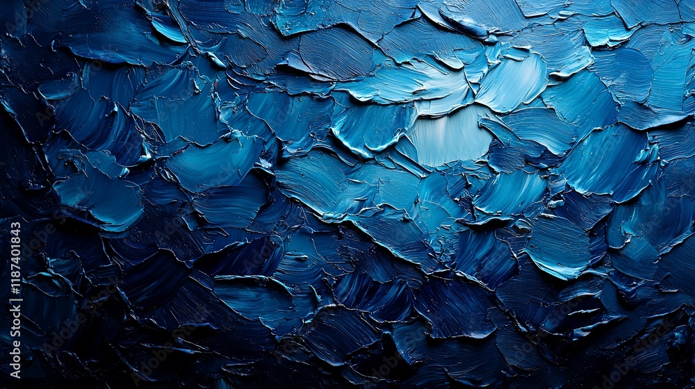 Abstract blue impasto painting texture. Abstract blue impasto painting texture.