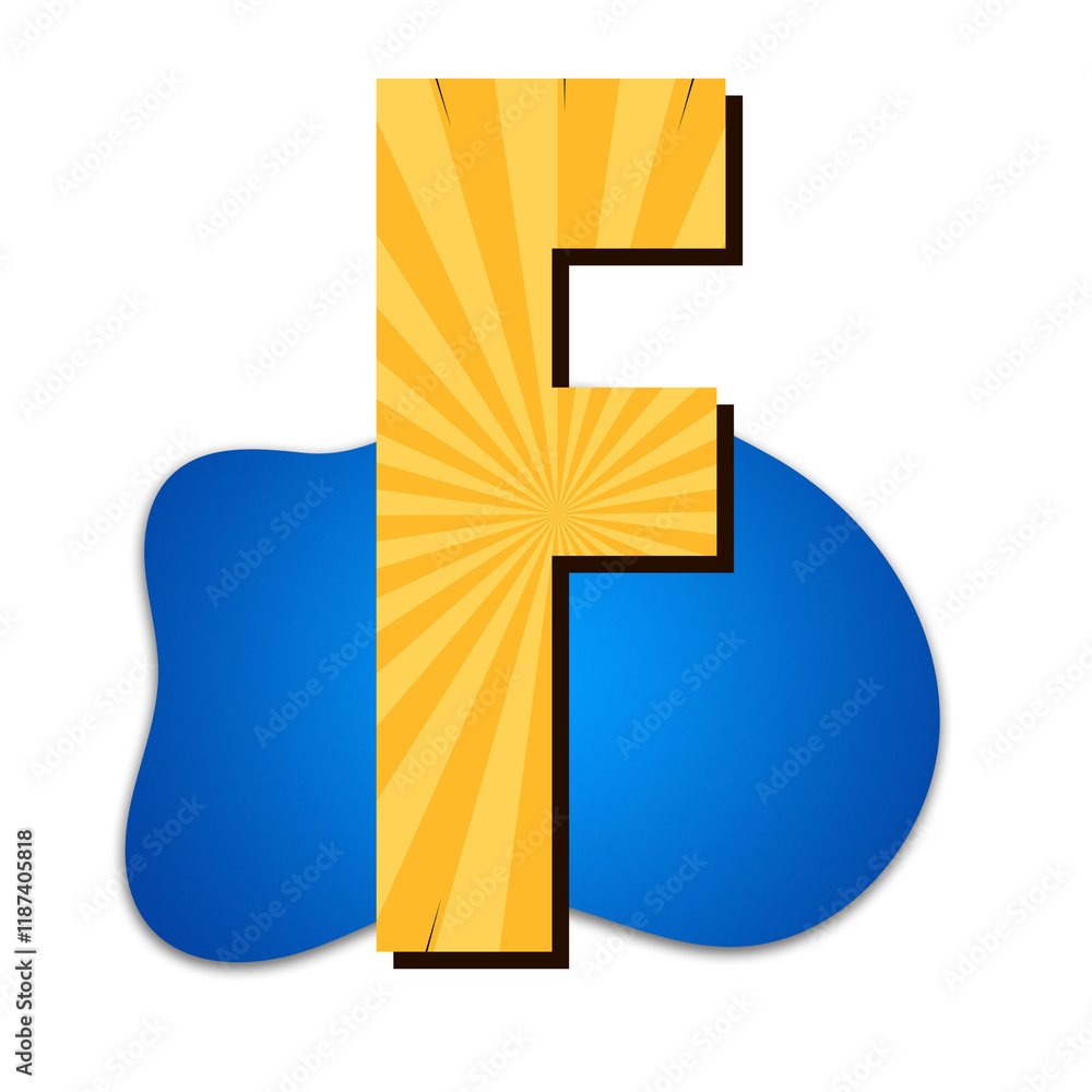 3d letter F icon 3d letter F icon