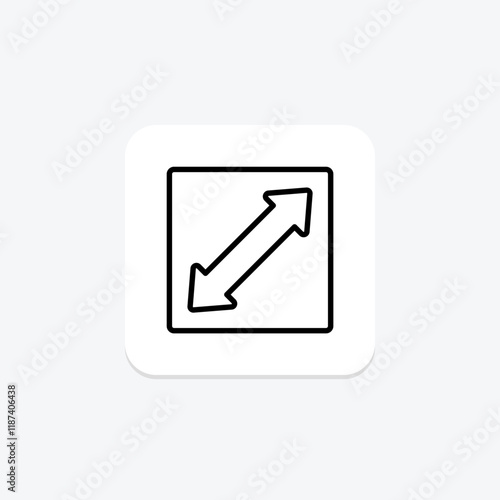 Free Download Resize Arrow line icon , vector, pixel perfect, illustrator file - GFXLoad