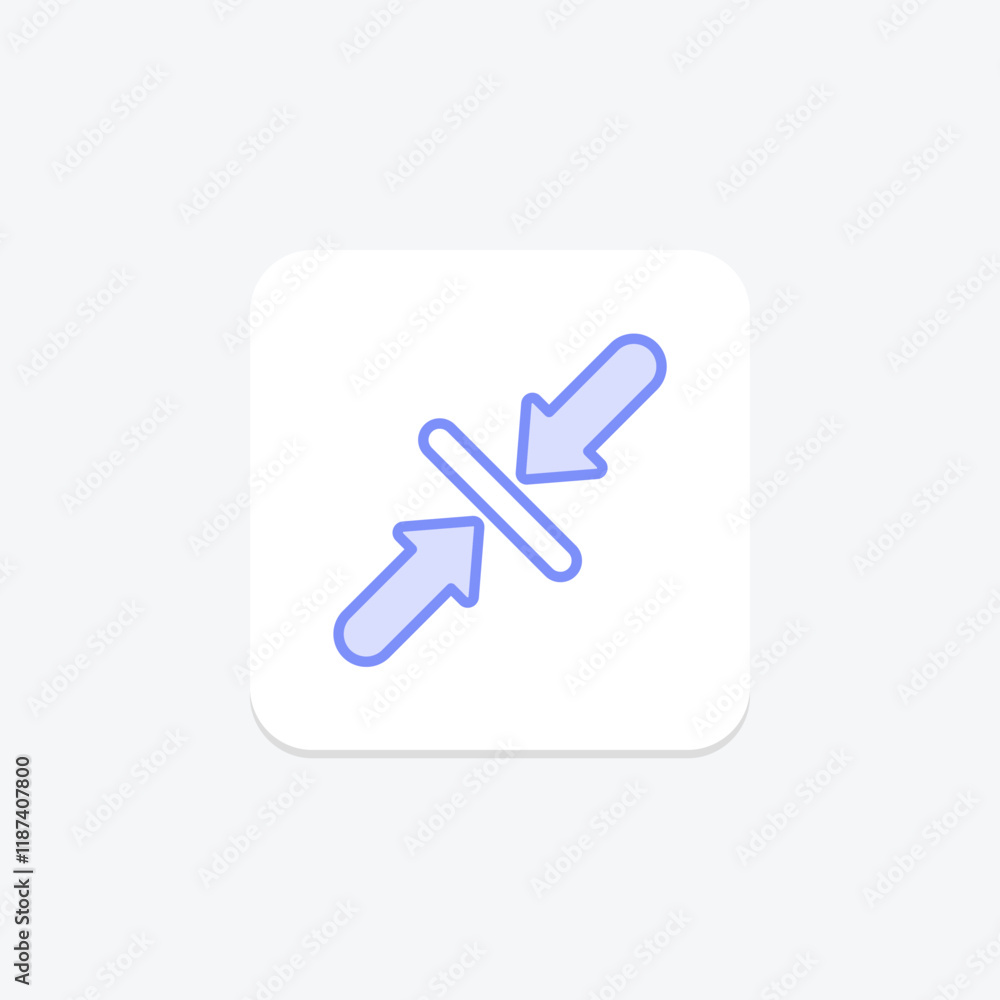 Close Arrow duotone line icon , vector, pixel perfect, illustrator file Close Arrow duotone line icon , vector, pixel perfect, illustrator file