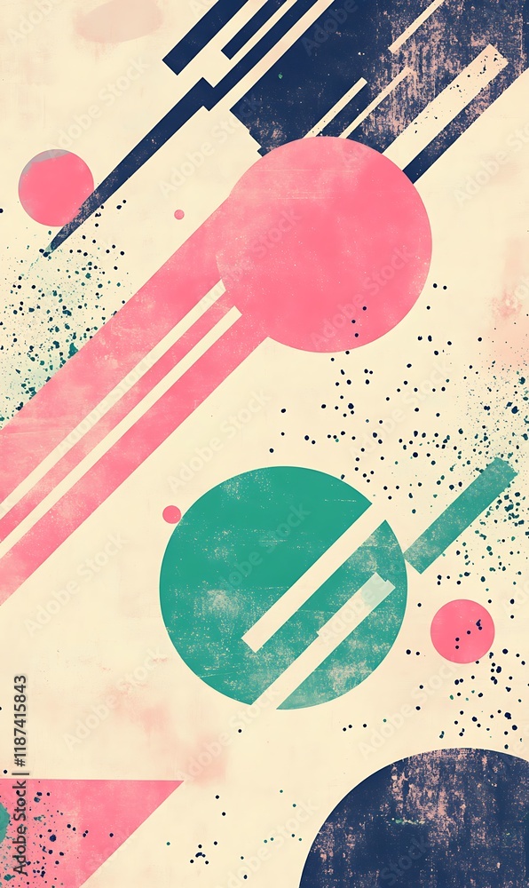 An Artistic Mix of Bold and Soft Geometric Shapes on a Contemporary Abstract Background for Trendy Backdrops An Artistic Mix of Bold and Soft Geometric Shapes on a Contemporary Abstract Background for Trendy Backdrops
