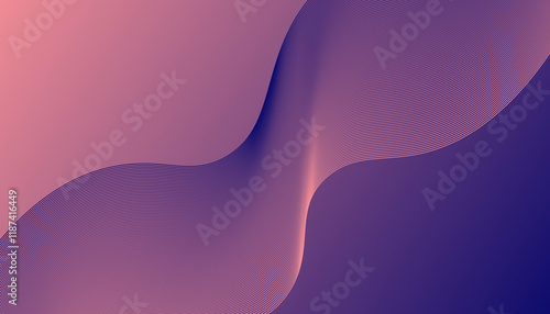 Abstract image featuring smooth, flowing lines in a gradient of beige and purple tones. The wavy patterns create a sense of movement and depth, blending elegance with simplicity.
