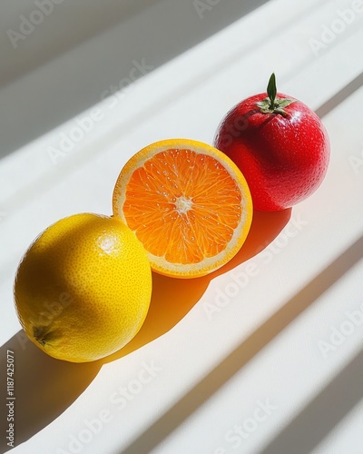 Minimalist Tropical Fruits in Natural Light photo