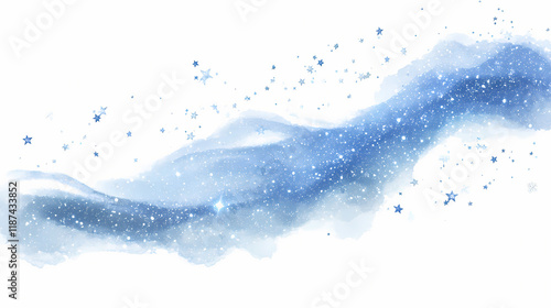 Snowdrift isolated on a white background. Stardrift. Illustration photo