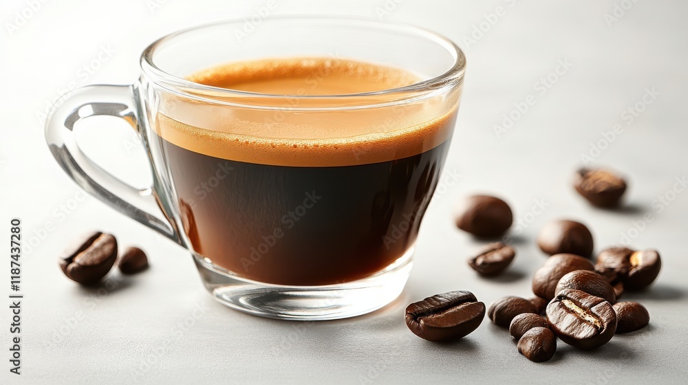 glass cup of espresso coffee isolated on transparent background glass cup of espresso coffee isolated on transparent background